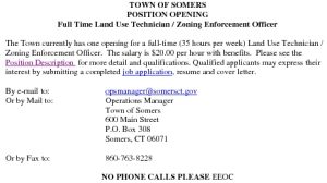 Icon of Land Use Technician  Zoning Enforcement Officer Position Summary